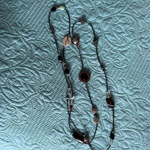 Silpada Black and Brown Beaded Necklace